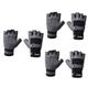 POPETPOP 3 Pairs Training Gloves Exercise Gloves Dumbbell Gloves Bike Gloves Workout Gloves Golf Silicone Finger Support Motorcycle Riding Gloves Gym Gloves Instrument Sports Fitness