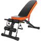 Dumbbell Dumbbell Bench, Sit-up Board Bench Press Stool Folding Abdomen - Black Orange Fitness Dumbbell