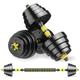 Dumbells Adjustable-Dumbbells-Set,80lbs Free Weights Set With Connector,Fitness Exercises For Home Gym Suitable Men/Women,Yellow Dumbell Set (Color : Yellow, Size : 10kg)