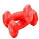 Dumbbel Glossy Plastic Dipped Dumbbells For Men And Women Fitness Training Equipment Home Arm Lifting Arm Strength Barbell (Color : Red, Size : 5kg)