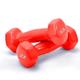 Dumbbel Glossy Plastic Dipped Dumbbells For Men And Women Fitness Training Equipment Home Arm Lifting Arm Strength Barbell (Color : Red, Size : 2kg)