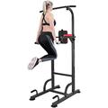 Dumbbell Bench Fitness Equipment Adjustable Weight Bench with Squat Rack Stands, Foldable Incline Bench Weightlifting Bed, Heavy Duty Dip Station Barbell Lifting Workout for Home Gym