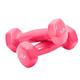 Dumbells Glossy Plastic Dipped Dumbbells For Men And Women Fitness Training Equipment Home Arm Lifting Arm Strength Dumbell Set (Color : Pink, Size : 6kg)