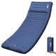 Portal Camping Mattress Single 10cm Thick with Foot Pump Inflatable Camping Mat Sleeping Pad Inflating Tent Mattress Camp Air Bed for Adults Lightweight Roll Mat Portable Outdoor Backpack