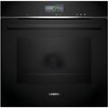 Siemens iQ700 Built In Electric Single Oven with Steam Function - Black