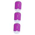 Homoyoyo 3pcs Mini USB Fan Mini Fan Quick Dry Fan Palm Purple Fake Eyelashes