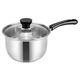 Milk Pot Le Butter Stainless Steel Sauce Pan with Lid Stainless Steel Stock Pot Stainless Steel Soup Pot Seafood Steamer Yukihira Pan Pot with Lid Saucepan with Lid Coffee (Color : As Shown, Size :