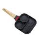 XUUFAERR Fried Egg Burger Maker Frying Pans Square Frying Pan Home Tool Set Waffle Maker Multi Egg Frying Pan Omelet Skillet Black Kitchen Hamburg Pan Kitchen Accessory