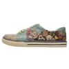 Sneaker DOGO "Classic Schnürsneaker A Pair Of Doves Damen Sneaker", Damen, Gr. 36, Normalschaft, blau (natur, blau), Lederimitat, Schuhe, Vegan