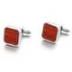 Square Mahogany Cufflinks Business French Shirt Cuffs Dress Cuffpins