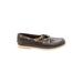 Sperry Top Sider Flats Brown Solid Shoes - Women's Size 6 - Round Toe