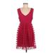 Blue Rain Cocktail Dress: Burgundy Dresses - Women's Size Medium