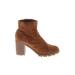 American Eagle Outfitters Boots: Brown Print Shoes - Women's Size 9 1/2 - Round Toe