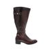 Franco Sarto Boots: Brown Solid Shoes - Women's Size 7 1/2 - Round Toe