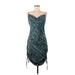 Intimately by Free People Casual Dress - Bodycon: Teal Dresses - Women's Size Medium