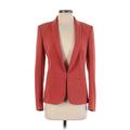 Rag & Bone Blazer Jacket: Below Hip Red Print Jackets & Outerwear - Women's Size 0