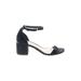 Call It Spring Sandals: Black Solid Shoes - Women's Size 7 - Open Toe