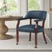 Navy Blue Caster Game Chair For Living Room