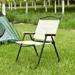 1-Piece or 2-Piece Beige Folding Outdoor Chair