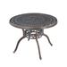 Patio Table Round Outdoor Coffee Table with Umbrella Hole