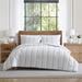 Tahari Home Mellie 3-Piece Distressed Stripe Cotton Comforter Set