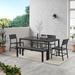 Hadleigh Outdoor Aluminum 6-Piece Dining Set