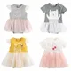 Sanlutoz Princess Baby Girls Bodysuits Summer Baby Clothes Cute Cartoon Newborn Bodysuit