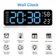 Large Digital Wall Clock Temp Date Week Display Timer Auto-dimming Table Clock 12/24 Hours