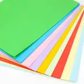 100Pcs Colored A4 Copy Paper Double Sides Origami 10 Different Colors Gift Packaging Craft