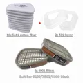 Gas Mask 5N11 Filter Cotton 6001 Cartridge Box Sets For 3M 6200/7502/6800 Respirator Chemical