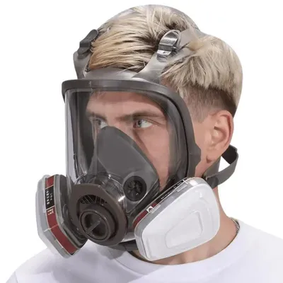 Masque facial complet avec filtre multifonction respirateur à gaz acide organique ammoniac
