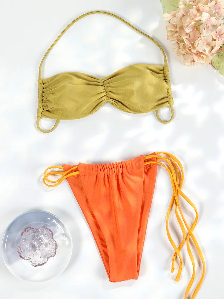 Patchwork-Bikinis, Bademode, zweiteiliger Badeanzug für Damen, sexy Bikini-Sets, Badeanzug, Bandage, Biquini, Strandmode 2024 Image