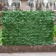 Artificial Plant Fence Ivy Hedge Green Leaf Fence Panels rivacy Fence Screen for Home Garden Yard