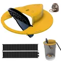 Mouse Rat Trap Bucket Turnover and Slide Bucket Lid Mouse Rat Trap for Indoor Outdoor Mouse Traps