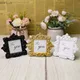 Retro Floral Photo Frame Desktop Picture Frame Ornament Small Baroque Photo Holder Photo Prop