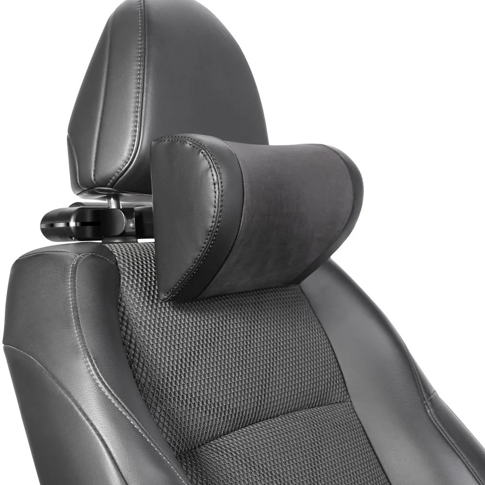 Multifunktionales Auto-Nacken-Kopfstützen-Kissen, Kissen, Autositz, Memory-Schaum, mit verstellbarem Telefonhalter und Aufbewahrungshaken für Kinder Image