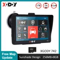 XGODY 7 Zoll Auto Lkw GPS Navigation Auto GPS Auto Navigator Sat Nav Bluetooth 256M + 8GB 742 touch