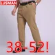 Large Size Men's Suit Pants Business Pants 38-52 Long Pants Elastic Straight Loose Work Trousers