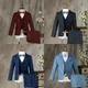 Children Formal Wedding Party Suit Set Boys Birthday Party Performance Chorus Costume Kids Blazer