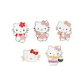 Sanurgente-Broche Hello Kitty Danemark ge en métal Kawaii Vêtements de dessin animé Accessoires