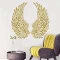 Autocollant mural ailes d'ange autocollant en vinyle décoration de maison décoration de chambre à