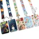 Anime Creative Card Holder Le Petit Prince Rose Red Fox Neck Strap Lanyards Keychain Holder ID Card