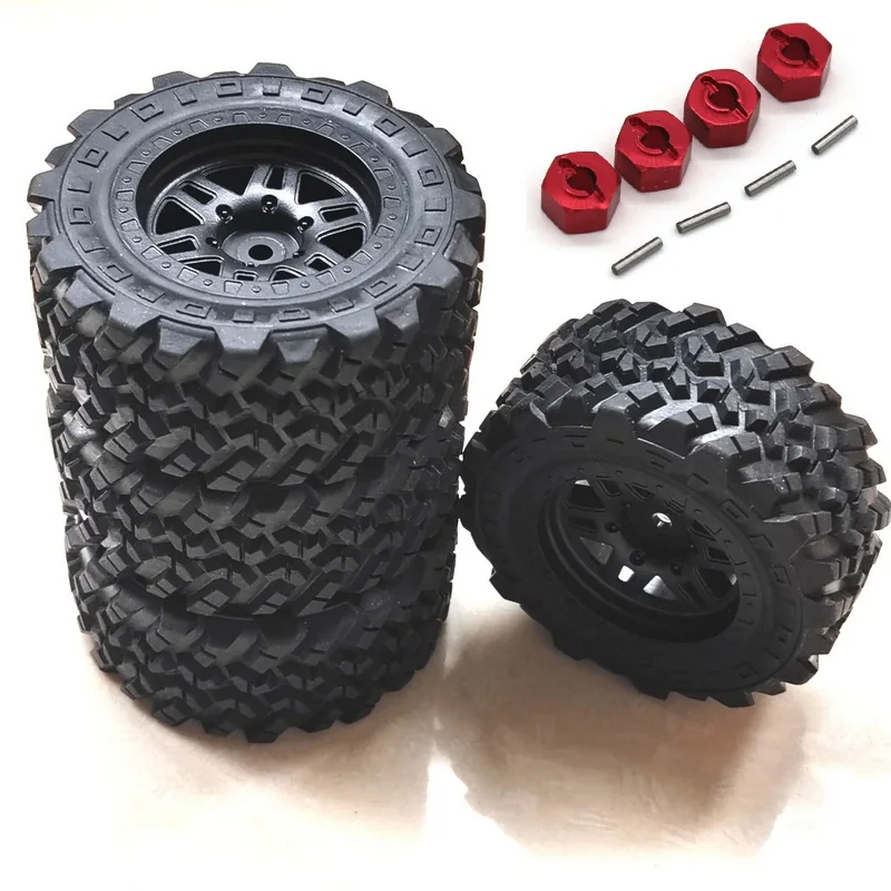 Pneumatici/ruote originali 4 pz/set per MJX Hyper Go 14209 1/14 RC auto camion pezzi di ricambio