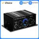 AK270 Mini Audio Amplificatore di potenza stereo a 2 canali Amplificatore audio portatile Amplificatore per altoparlante con ingresso AUX per auto e casa