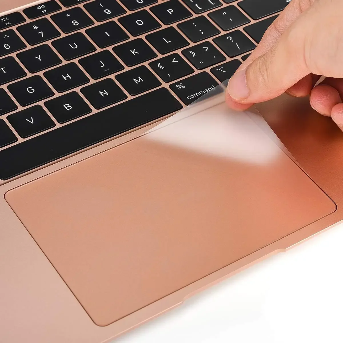 [2 Stück] Trackpad-Schutz für MacBook Air & Pro 13 14 15,3 16 12 Zoll M1 M2 M3 Chip Touch Pad Cover Anti-Scratch Kein Kleber links Image