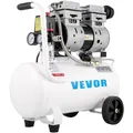 VEVOR Compresseur d’Air Sans Huile 25 L Compresseur d'Air Horizontal à Faible Bruit Moteur en