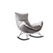 HIGH CHESS Rocking Chair Wood/Solid Wood in Gray | 35.82 H x 35.43 W x 38.18 D in | Wayfair 03NY282IXGDVOXQA7XJ