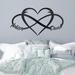 SIGNLEADER Love Heart - Special Gift Personalize Black Bronze Gold Unique Metal Custom Wall Decor Accent Metal in White | Wayfair