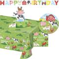 Creative Converting Farm Animals Party Deluxe Tableware & Decorations Kit, Serves 8 | Wayfair DTC8468E4A