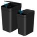 COOREL Bathroom Automatic Trash Can 2 Pack 2.2 Gal & 4 Gal Touchless Motion Sensor Small Garbage Can，Black | Wayfair ETJB0C545YPGQ